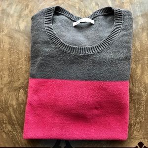 Old Navy Coral & Dk Taupe Color-Block Sweater❤️XXL